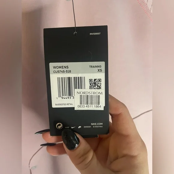 Nike Pro Women’s Light Pink Loose Fit Sweatshirt - Picture 4 of 4